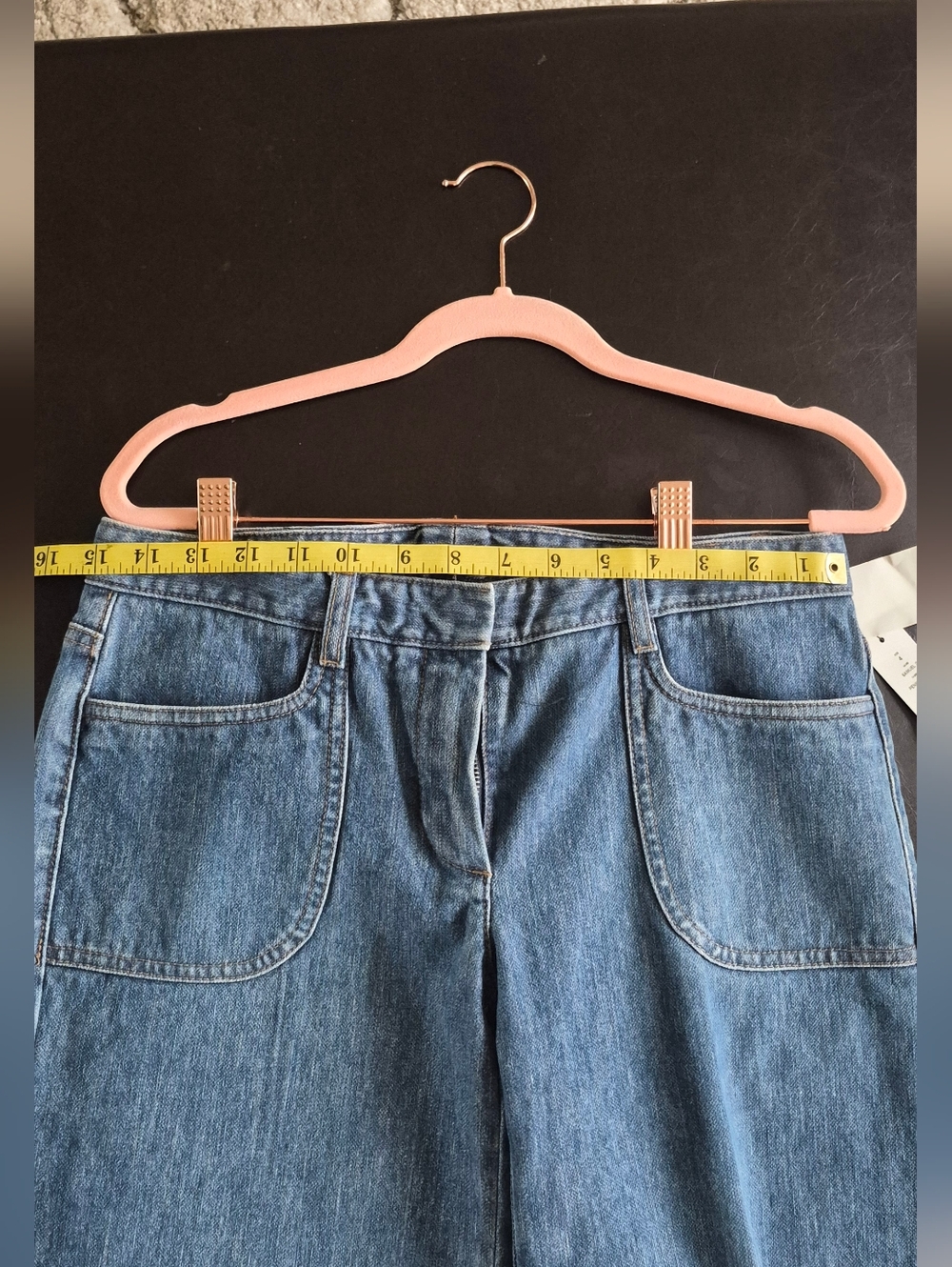 Theory NWT  Capri Wide Leg Jeans Samuel D  Size 4 Womens R.V  $135 - Picture 6 of 11